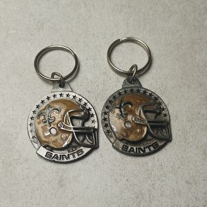 Saints Football Helmet Keychains